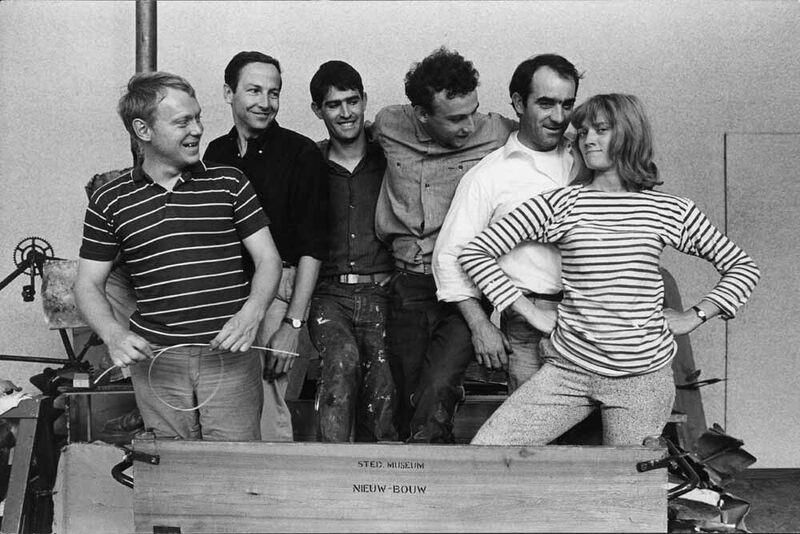 The Dylaby artists, to the right Jean Tinguely and Niki de St. Phalle 